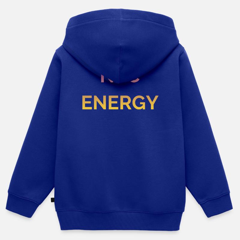 Logo du Gradient d’Énergie NPC - Sweat Premium à capuche zippé enfant bio - bleu roi