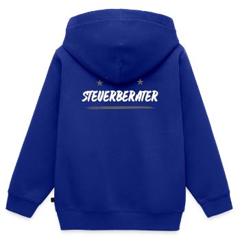 Steuerberater Beruf - Kinder Premium Organic Zip Hoodie - Royalblau - Hinten - AI Model Kid Male (0cm)