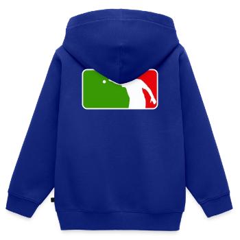 Petanque Boule Petanca Major League Style ITALY - Kinder Premium Organic Zip Hoodie - Royalblau - Hinten - AI Model Kid Male (0cm)