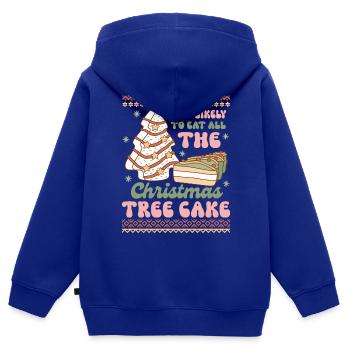 Hässlicher Weihnachtspullover - Kinder Premium Organic Zip Hoodie - Royalblau - Hinten - AI Model Kid Male (0cm)