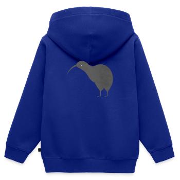 Süßer neuseeländischer Kiwi Vogel - Kinder Premium Organic Zip Hoodie - Royalblau - Hinten - AI Model Kid Male (0cm)