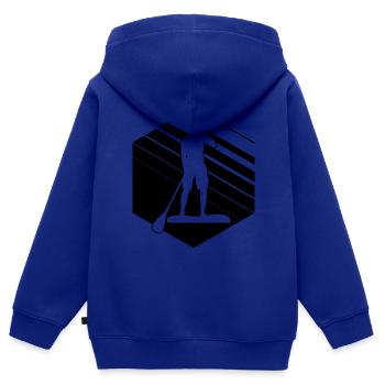Standup Paddling Herren Stand Up Paddle Sup - Kinder Premium Organic Zip Hoodie - Royalblau - Hinten - AI Model Kid Male (0cm)