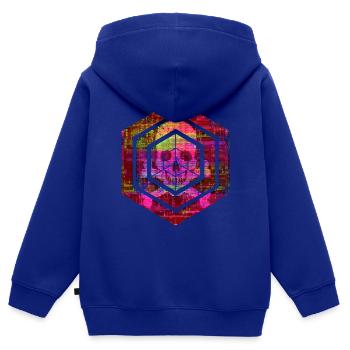 Hexagon-Programmierung Programmierer Codierung geometrisch - Kinder Premium Organic Zip Hoodie - Royalblau - Hinten - AI Model Kid Male (0cm)