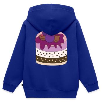 Törtchen - Kinder Premium Organic Zip Hoodie - Royalblau - Hinten - AI Model Kid Male (0cm)