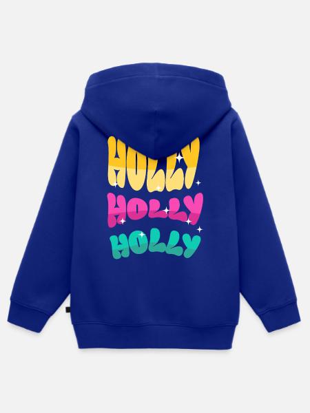 Holly - Kinder Premium Organic Zip Hoodie - Royalblau