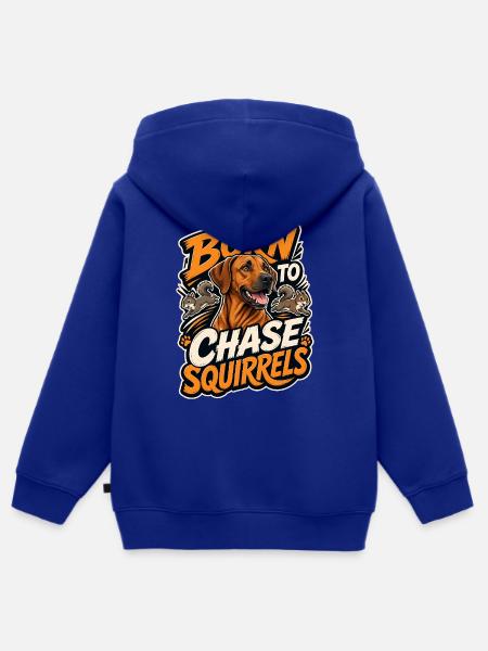 Rhodesian Dog - Kinder Premium Organic Zip Hoodie - Royalblau