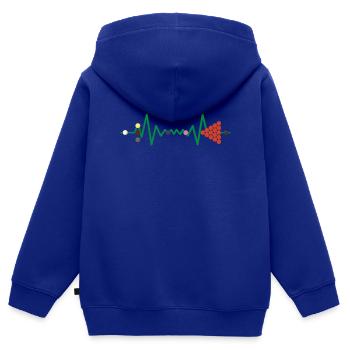 Jeu de snooker gamer Table de snooker Balles de snooker - Sweat Premium à capuche zippé enfant bio - bleu roi - Dos - AI Model Kid Male (0cm)