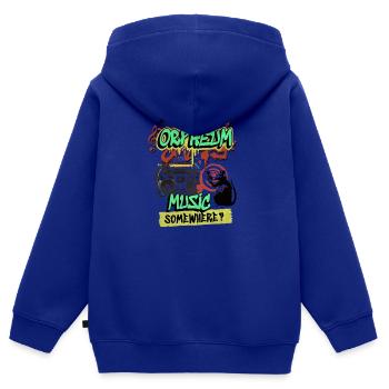 Dortmunder Discothek 80er 90er Wave-Musik Orpheum - Kinder Premium Organic Zip Hoodie - Royalblau - Hinten - AI Model Kid Male (0cm)