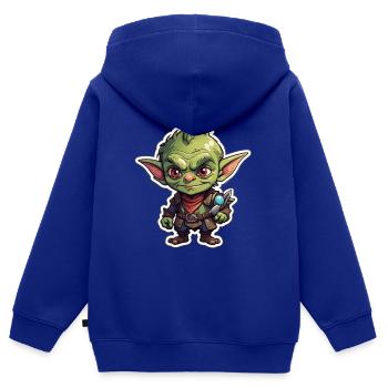 Dungeons Troll - Kinder Premium Organic Zip Hoodie - Royalblau - Hinten - AI Model Kid Male (0cm)
