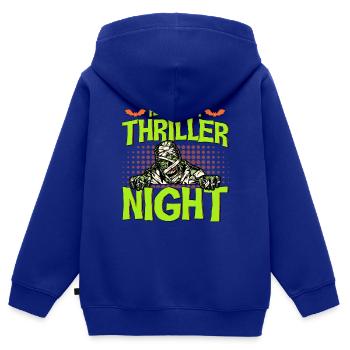 Horror Halloween Thriller Night Mummy Creepy - Kids Premium Organic Zip-up Hoodie - royal blue - Back - AI Model Kid Male (0cm)