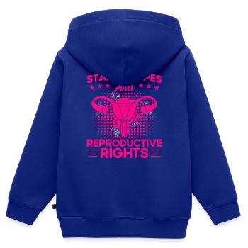 Women's rights Equal rights - Kids Premium Organic Zip-up Hoodie - royal blue - Back - AI Model Kid Male (0cm)
