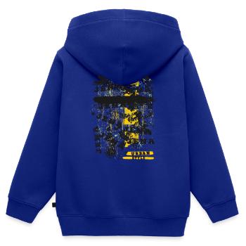 Jena Allemagne Ville Skyline Accueil Amour - Sweat Premium à capuche zippé enfant bio - bleu roi - Dos - AI Model Kid Male (0cm)