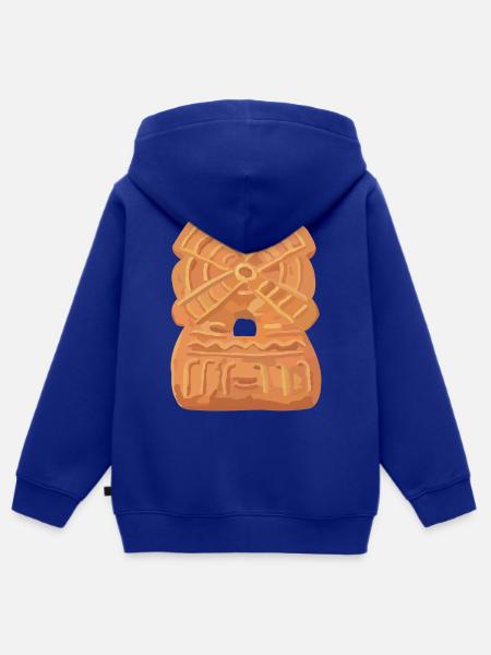 Spekulatius-Mühle - Kinder Premium Organic Zip Hoodie - Royalblau