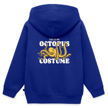 Ich mag Oktopus - acht Tentakel - Kostüm - Kinder Premium Organic Zip Hoodie - Royalblau - Hinten - AI Model Kid Male (0cm)