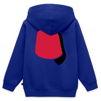 Fes - Sweat Premium à capuche zippé enfant bio - bleu roi - Dos - AI Model Kid Male (0cm)