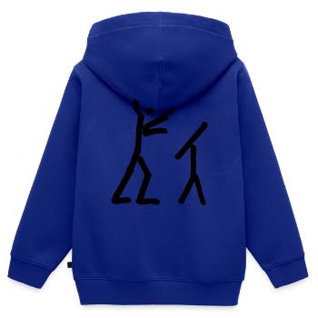 Dirigent an Dirigierpult - Kinder Premium Organic Zip Hoodie - Royalblau - Hinten - AI Model Kid Male (0cm)