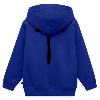 Buchstaben T - Kinder Premium Organic Zip Hoodie - Royalblau - Hinten - AI Model Kid Male (0cm)