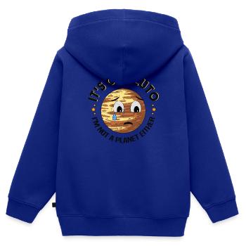 Pluto Planet Pluto Day - Kinder Premium Organic Zip Hoodie - Royalblau - Hinten - AI Model Kid Male (0cm)