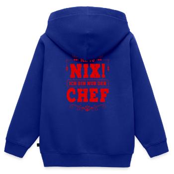 Weltbester Chef - Kinder Premium Organic Zip Hoodie - Royalblau - Hinten - AI Model Kid Male (0cm)