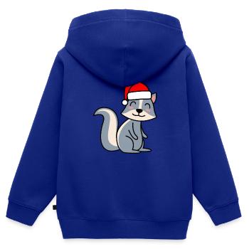 Stinker Comic Weihnachten Xmas - Kinder Premium Organic Zip Hoodie - Royalblau - Hinten - AI Model Kid Male (0cm)