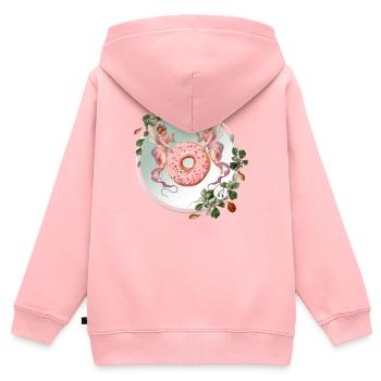 Donut Fairies - Kinder Premium Organic Zip Hoodie - Rosa - Hinten - AI Model Kid Female (0cm)