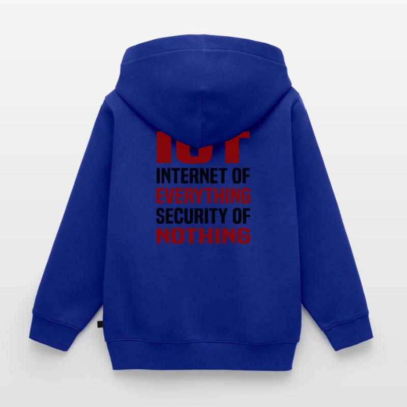 Internet Des Objets IOT Programmeur Admin IT Sweat Premium à capuche zippé enfant bio