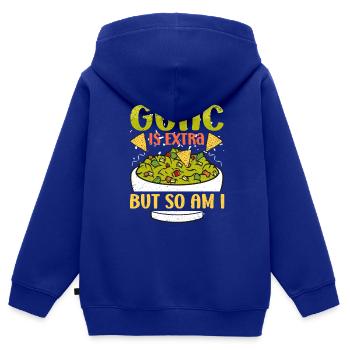 Avocado Guacamole Mexikanisch Mexiko Latino - Kinder Premium Organic Zip Hoodie - Royalblau - Hinten - AI Model Kid Male (0cm)