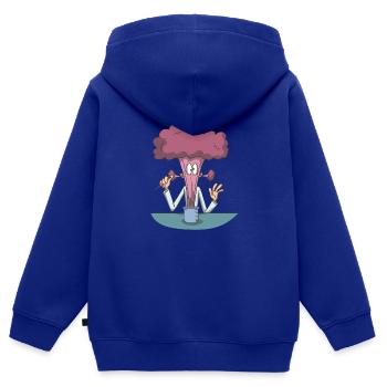 Chemistry explosion chemist - Kids Premium Organic Zip-up Hoodie - royal blue - Back - AI Model Kid Male (0cm)