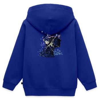 Philosophy - Kids Premium Organic Zip-up Hoodie - royal blue - Back - AI Model Kid Male (0cm)
