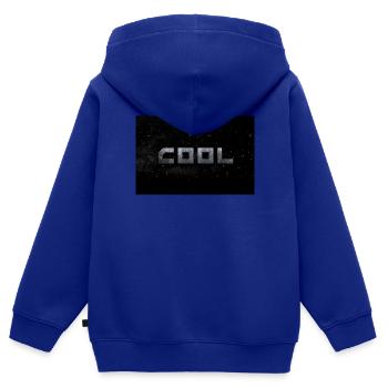 COOL einfach COOL - Kinder Premium Organic Zip Hoodie - Royalblau - Hinten - AI Model Kid Male (0cm)