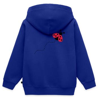 2541614 12868760 Marienkaefer - Kinder Premium Organic Zip Hoodie - Royalblau - Hinten - AI Model Kid Male (0cm)