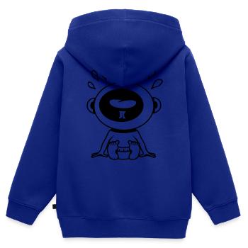 Baby weinen - Kinder Premium Organic Zip Hoodie - Royalblau - Hinten - AI Model Kid Male (0cm)