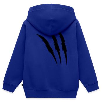 krallen - Kinder Premium Organic Zip Hoodie - Royalblau - Hinten - AI Model Kid Male (0cm)