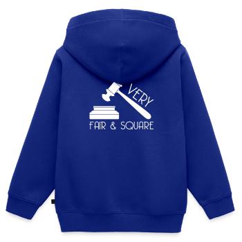 Richter Anwalt Urteil Richter - Kinder Premium Organic Zip Hoodie - Royalblau - Hinten - AI Model Kid Male (0cm)