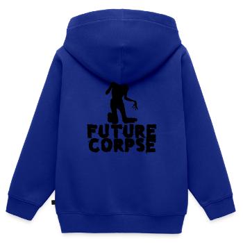 Future Corpse - Kinder Premium Organic Zip Hoodie - Royalblau - Hinten - AI Model Kid Male (0cm)