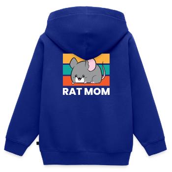 Rat Mom Pet Rat Owner Rat Mama Cute Rats - Kinder Premium Organic Zip Hoodie - Royalblau - Hinten - AI Model Kid Male (0cm)