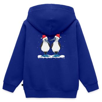 Seevögel Blaufußtölpel - Kinder Premium Organic Zip Hoodie - Royalblau - Hinten - AI Model Kid Male (0cm)