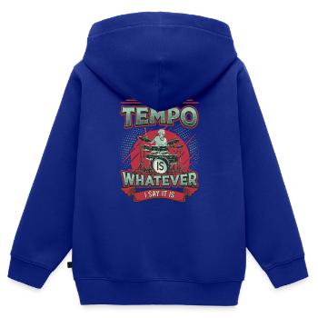 Das Tempo Ist, Was Immer Ich Sage, Es Ist Rockband - Kinder Premium Organic Zip Hoodie - Royalblau - Hinten - AI Model Kid Male (0cm)