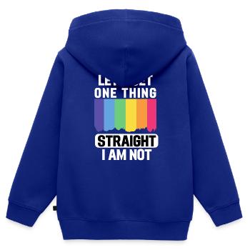 Regenbogen Flagge Gay Pride Geschenk Lustiges LBGT - Kinder Premium Organic Zip Hoodie - Royalblau - Hinten - AI Model Kid Male (0cm)