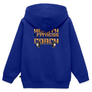 Persönlicher Gesundheits-fitness-trainer - Kinder Premium Organic Zip Hoodie - Royalblau - Hinten - AI Model Kid Male (0cm)