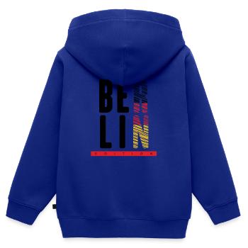 Berlin Fan Reise Souvenir Limited Edition Design - Kinder Premium Organic Zip Hoodie - Royalblau - Hinten - AI Model Kid Male (0cm)