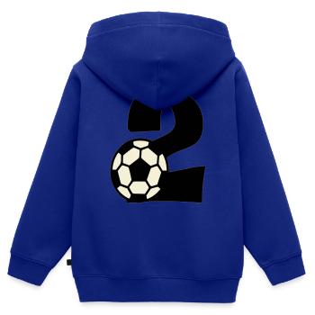 I'm already 2! - Kids Premium Organic Zip-up Hoodie - royal blue - Back - AI Model Kid Male (0cm)