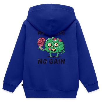 Zombies Zombie Halloween Zombie Costume - Sweat Premium à capuche zippé enfant bio - bleu roi - Dos - AI Model Kid Male (0cm)