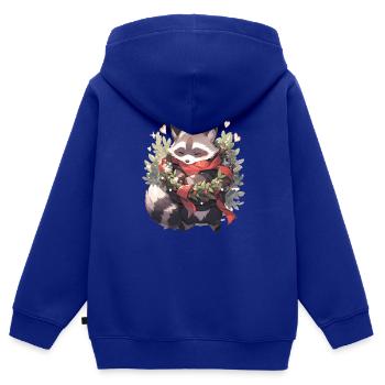 Waschbär Waschbären Waschbär Baby Wachbären - Kinder Premium Organic Zip Hoodie - Royalblau - Hinten - AI Model Kid Male (0cm)