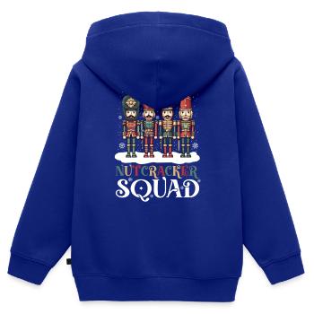 Escouade Casse-Noisette - Sweat Premium à capuche zippé enfant bio - bleu roi - Dos - AI Model Kid Male (0cm)