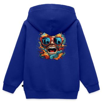 Tolles Motiv für Künstler Maler und Musiker - Kinder Premium Organic Zip Hoodie - Royalblau - Hinten - AI Model Kid Male (0cm)