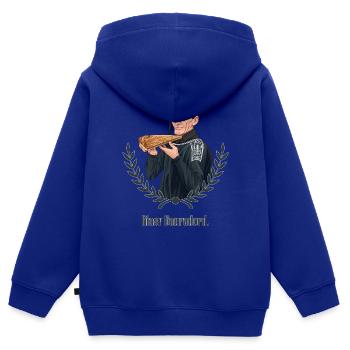Rieser Grantler // Illustration - Kinder Premium Organic Zip Hoodie - Royalblau - Hinten - AI Model Kid Male (0cm)