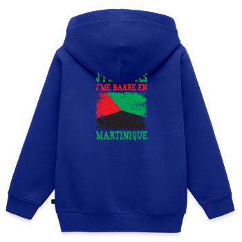Ich komme mit Martinique nicht davon - Kinder Premium Organic Zip Hoodie - Royalblau - Hinten - AI Model Kid Male (0cm)