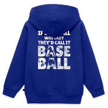 Hilarious Quotes for Baseball and - Kids Premium Organic Zip-up Hoodie - royal blue - Back - AI Model Kid Male (0cm)