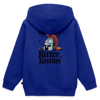 Das ist mein Ritter Kostüm - Kinder Premium Organic Zip Hoodie - Royalblau - Hinten - AI Model Kid Male (0cm)